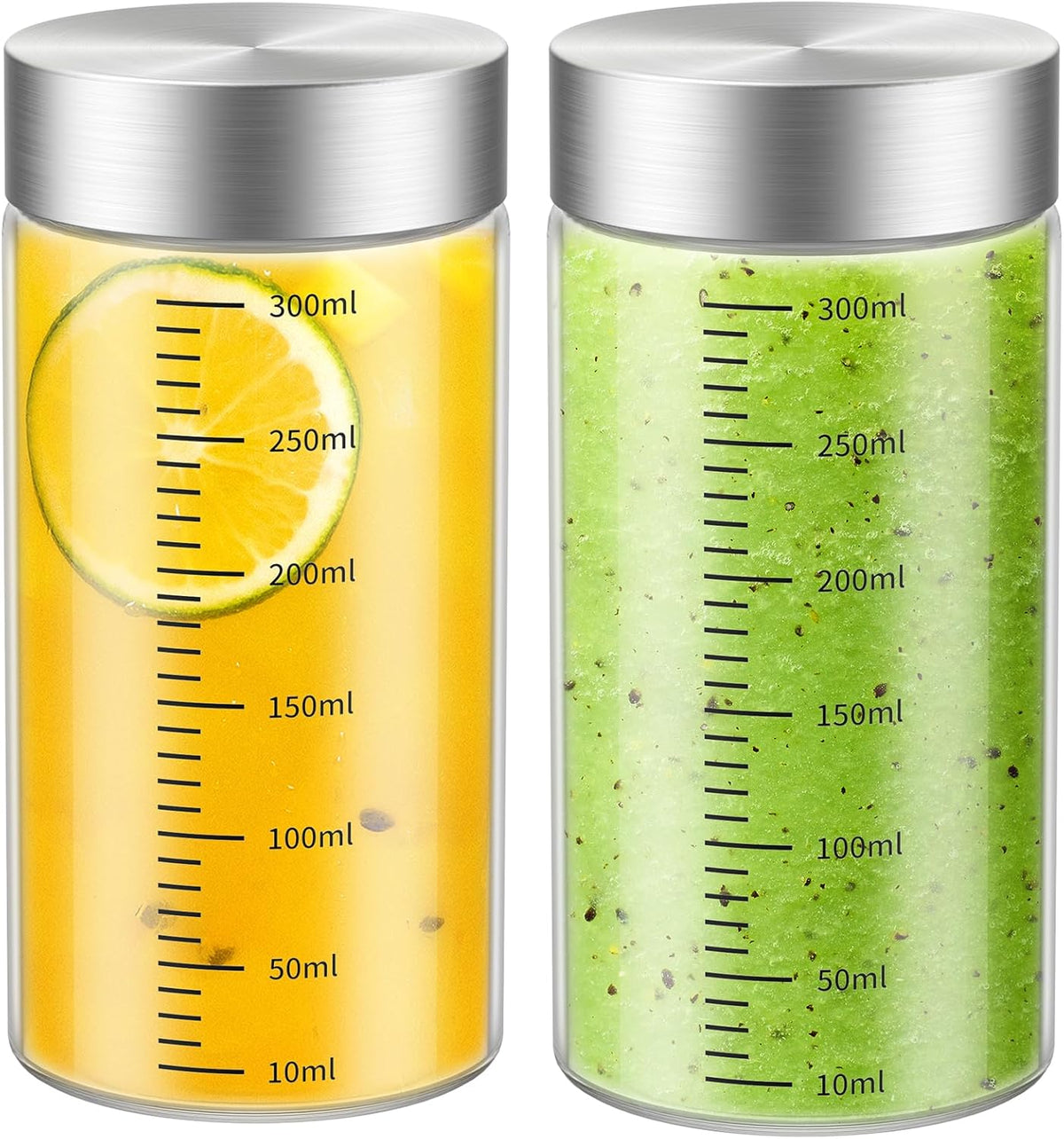4 Oz Glass Jar with Lid, 2 Pack