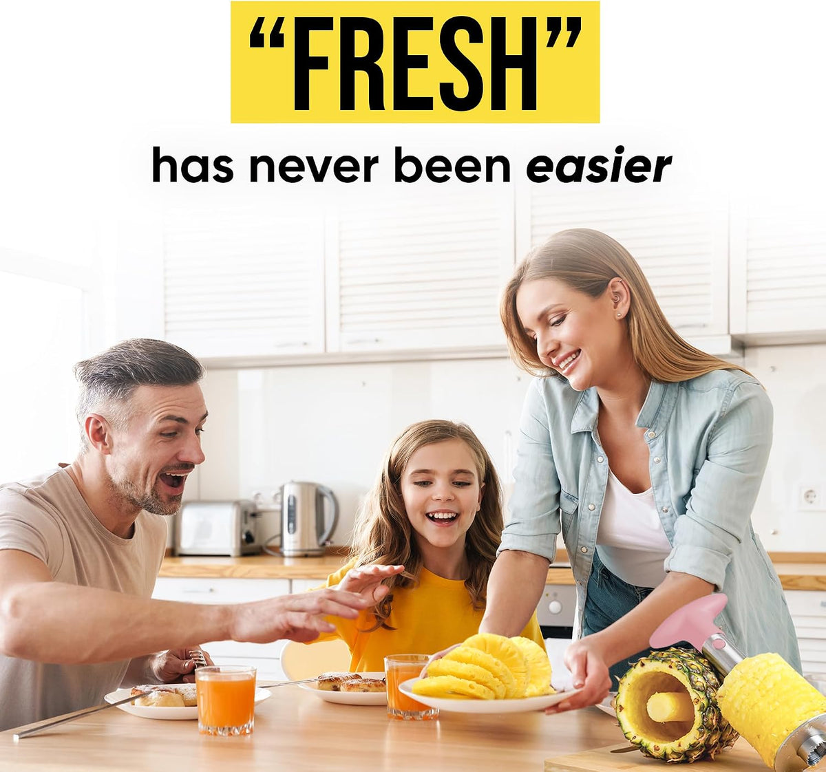 Stainless Steel Pineapple Corer, Slicer & Eye Peeler