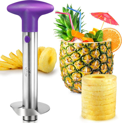 Stainless Steel Pineapple Corer, Slicer & Eye Peeler