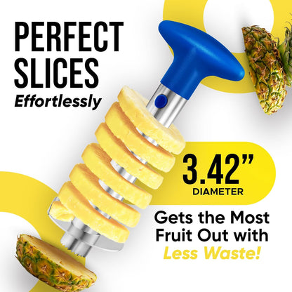 Stainless Steel Pineapple Corer, Slicer & Eye Peeler