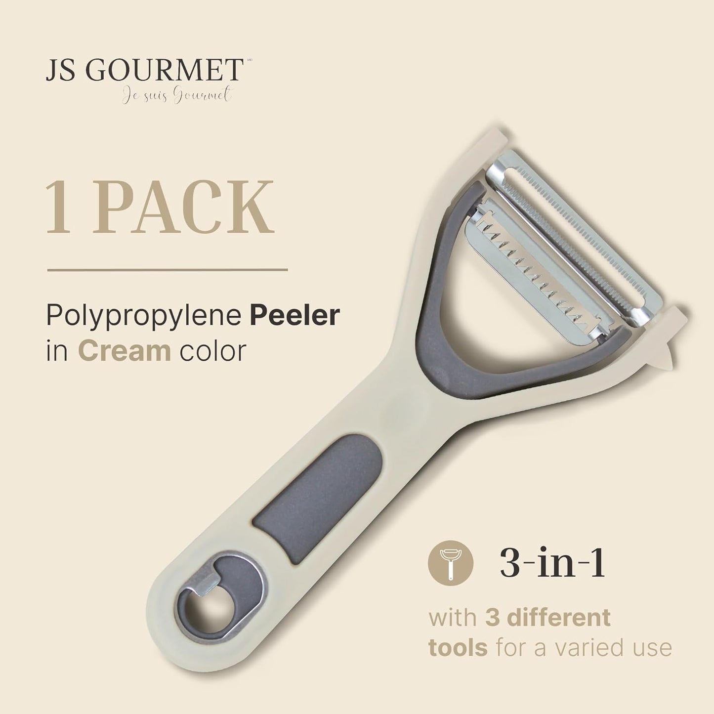 Vegetable Peeler 2-Piece Set – Swivel Cutter and Julienne Peeler with Bottle Opener and Built-in Eye Remover – Stainless Steel Blade with Comfortable Handle – Kitchen Tools & Accessories – Blue