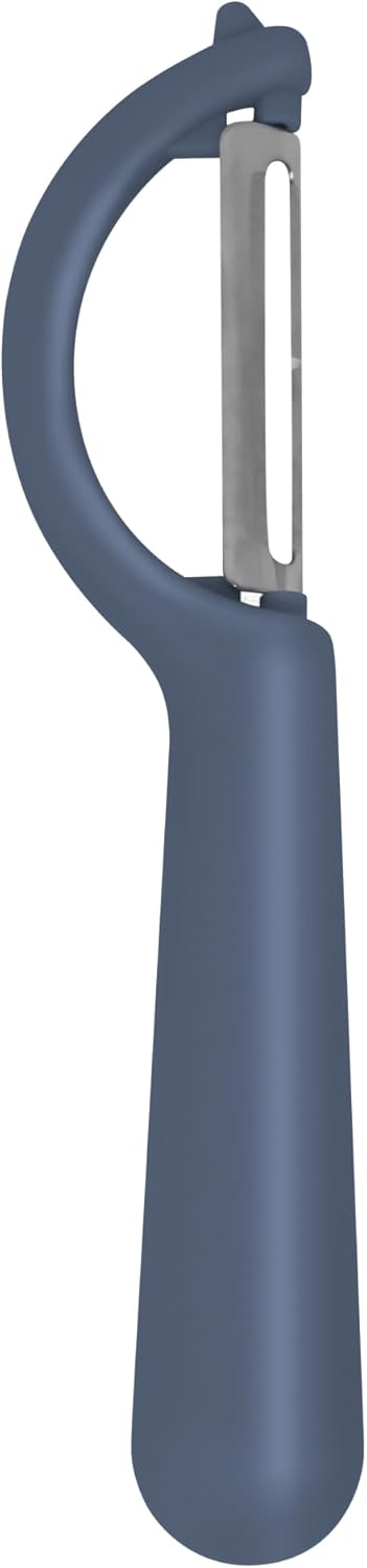 Vegetable Peeler 2-Piece Set – Swivel Cutter and Julienne Peeler with Bottle Opener and Built-in Eye Remover – Stainless Steel Blade with Comfortable Handle – Kitchen Tools & Accessories – Blue