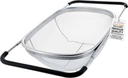 Stainless Steel Colander Strainer - 6-Quart Collapsible