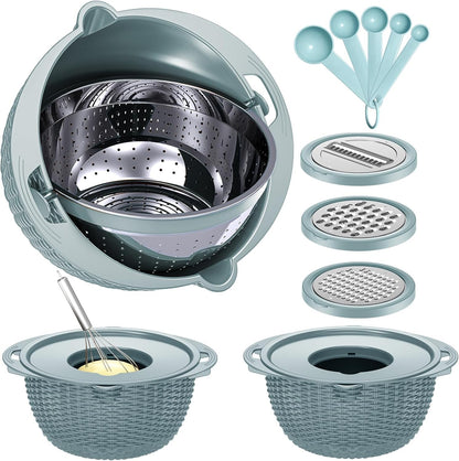 Over the Sink Colander - Strainers and Colanders - Sink Strainer Basket - Expandable Fine Mesh Strainer with Rubber Grip for Veggie, Fruits, Pasta, Home Kitchen Essentials (9.5W x 13.4-21.3L x 3.3H)