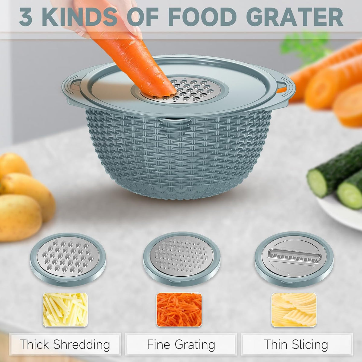 Over the Sink Colander - Strainers and Colanders - Sink Strainer Basket - Expandable Fine Mesh Strainer with Rubber Grip for Veggie, Fruits, Pasta, Home Kitchen Essentials (9.5W x 13.4-21.3L x 3.3H)