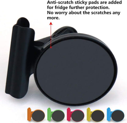 12 Pack Magnetic Clips, Fridge Magnets Refrigerator Magnets, Strong Magnetic Clips Heavy Duty, Whiteboard Magnet Clip for Office Home Classroom Organization Kitchen Accessories(Black)