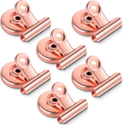 12 Pack Magnetic Clips, Fridge Magnets Refrigerator Magnets, Strong Magnetic Clips Heavy Duty, Whiteboard Magnet Clip for Office Home Classroom Organization Kitchen Accessories(Black)
