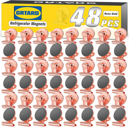 12 Pack Magnetic Clips, Fridge Magnets Refrigerator Magnets, Strong Magnetic Clips Heavy Duty, Whiteboard Magnet Clip for Office Home Classroom Organization Kitchen Accessories(Black)