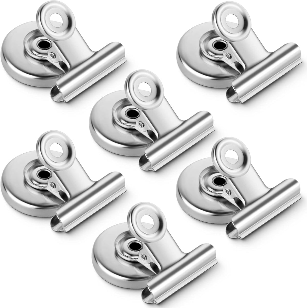 12 Pack Magnetic Clips, Fridge Magnets Refrigerator Magnets, Strong Magnetic Clips Heavy Duty, Whiteboard Magnet Clip for Office Home Classroom Organization Kitchen Accessories(Black)