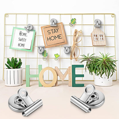 12 Pack Magnetic Clips, Fridge Magnets Refrigerator Magnets, Strong Magnetic Clips Heavy Duty, Whiteboard Magnet Clip for Office Home Classroom Organization Kitchen Accessories(Black)