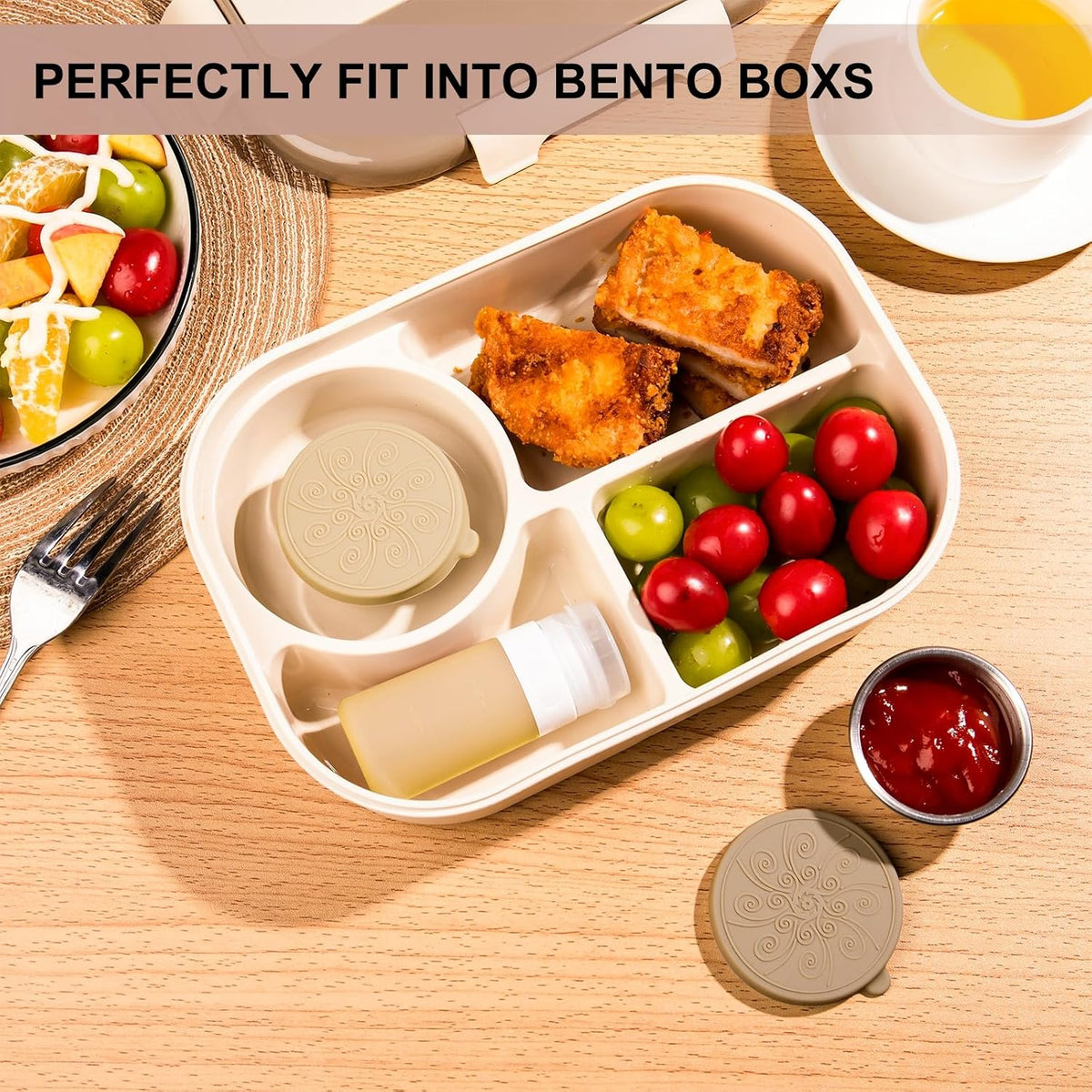 8-Pack Salad Dressing Container, Leakproof Squeeze Bottles