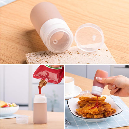 8-Pack Salad Dressing Container, Leakproof Squeeze Bottles