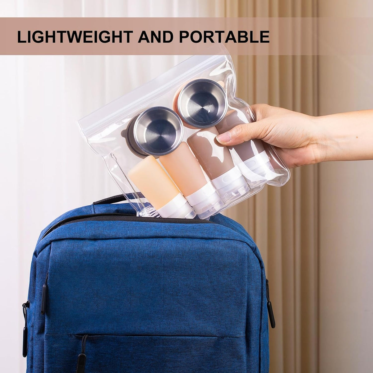 8-Pack Salad Dressing Container, Leakproof Squeeze Bottles