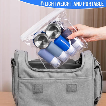 8-Pack Salad Dressing Container, Leakproof Squeeze Bottles