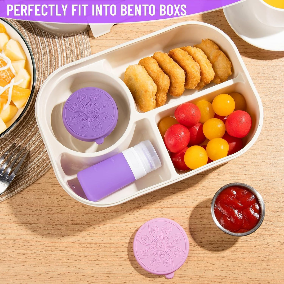 8-Pack Salad Dressing Container, Leakproof Squeeze Bottles
