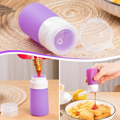 8-Pack Salad Dressing Container, Leakproof Squeeze Bottles