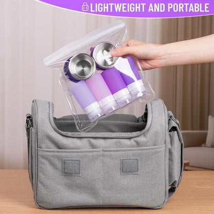 8-Pack Salad Dressing Container, Leakproof Squeeze Bottles