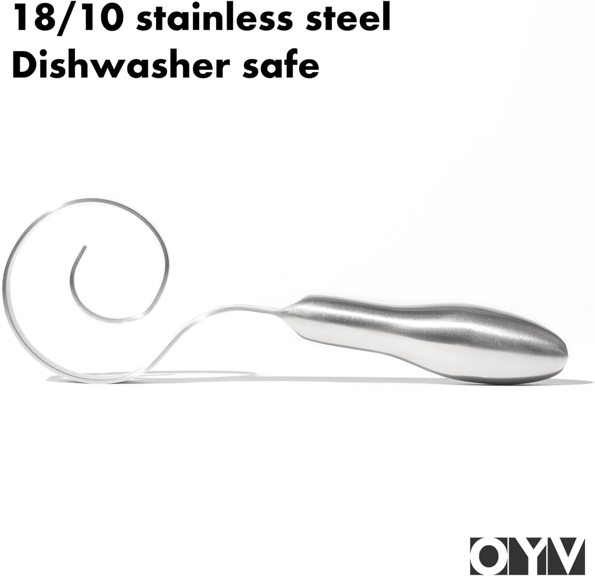 Seamless Dough Whisk, 18/10 Stainless Steel, 9-Inch Danish Dough Whisk