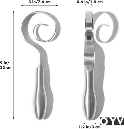 Seamless Dough Whisk, 18/10 Stainless Steel, 9-Inch Danish Dough Whisk