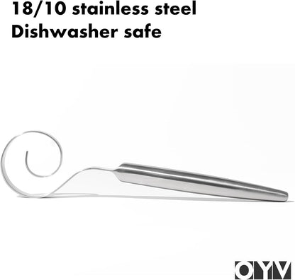 Seamless Dough Whisk, 18/10 Stainless Steel, 9-Inch Danish Dough Whisk