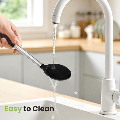 35 Pcs BPA Free Silicone Kitchen Utensils Set Stainless Steel Handles