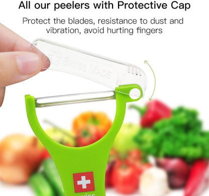 Original Swiss Made Peeler Vegetable&Fruits stainless steel blade Peeler for kitchen (ORANGE-vegetable grater)