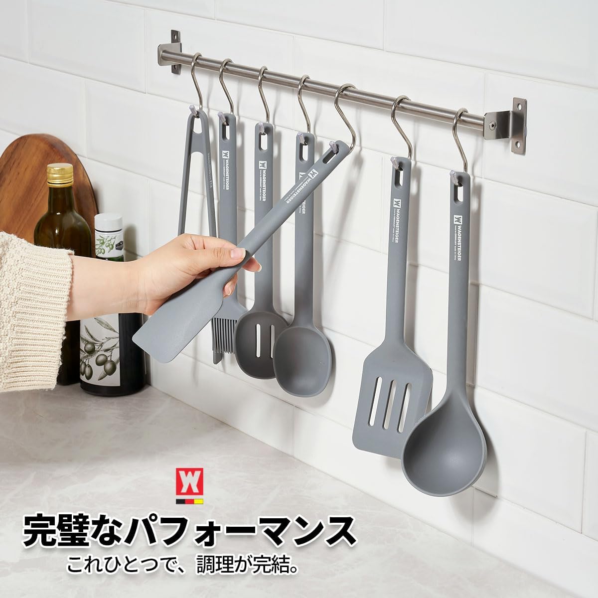 Dark Gray Cooking Brush: Heat Resistant Food Grade Silicone, Non-stick Cookware Safe, Silicone Pastry & basting Brush, Flexible Bristle Design (10.63inch x 1.97inch)