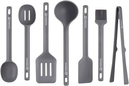 Dark Gray Cooking Brush: Heat Resistant Food Grade Silicone, Non-stick Cookware Safe, Silicone Pastry & basting Brush, Flexible Bristle Design (10.63inch x 1.97inch)
