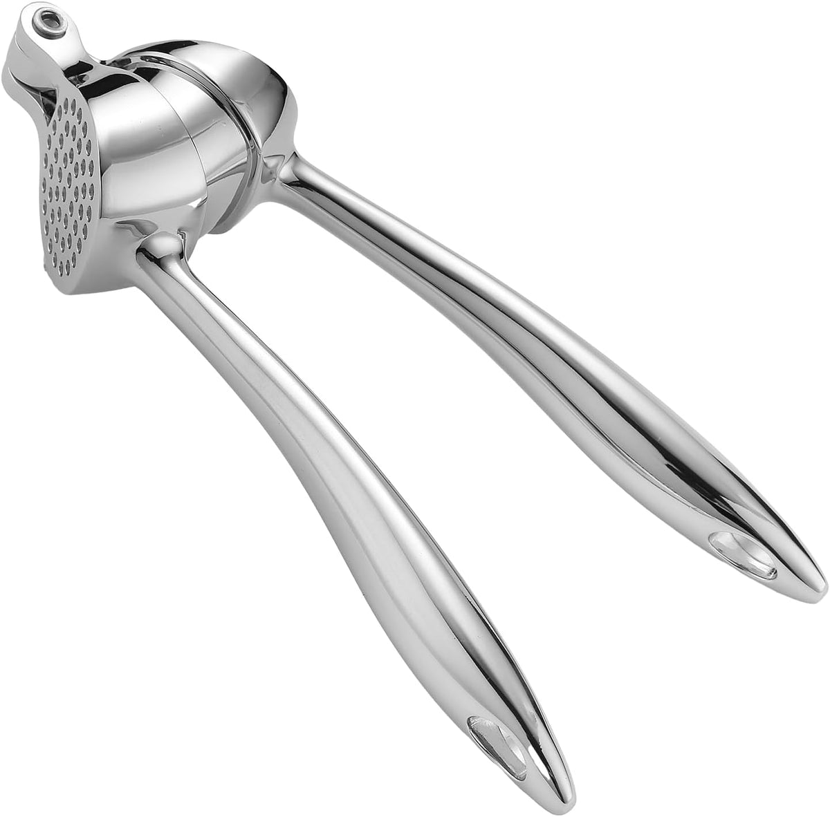 Garlic Press, Premium Zinc Alloy Garlic Crusher, Easy to Clean Professional Garlic Mincer with Built-in Cleaner, Sturdy Ginger Press for Nuts & Seeds, Dishwasher Safe