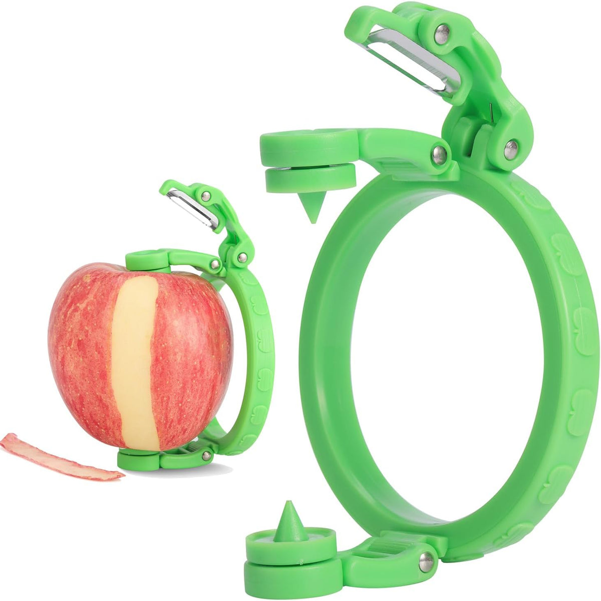 Handheld Apple Peeler for Apple Pear Manual Rotating Apple Pear Peeler Zester Kitchen Gadget Apple Peeling Hand Rotation Fruit Spiralizer Peeler Machine Gift Ideas