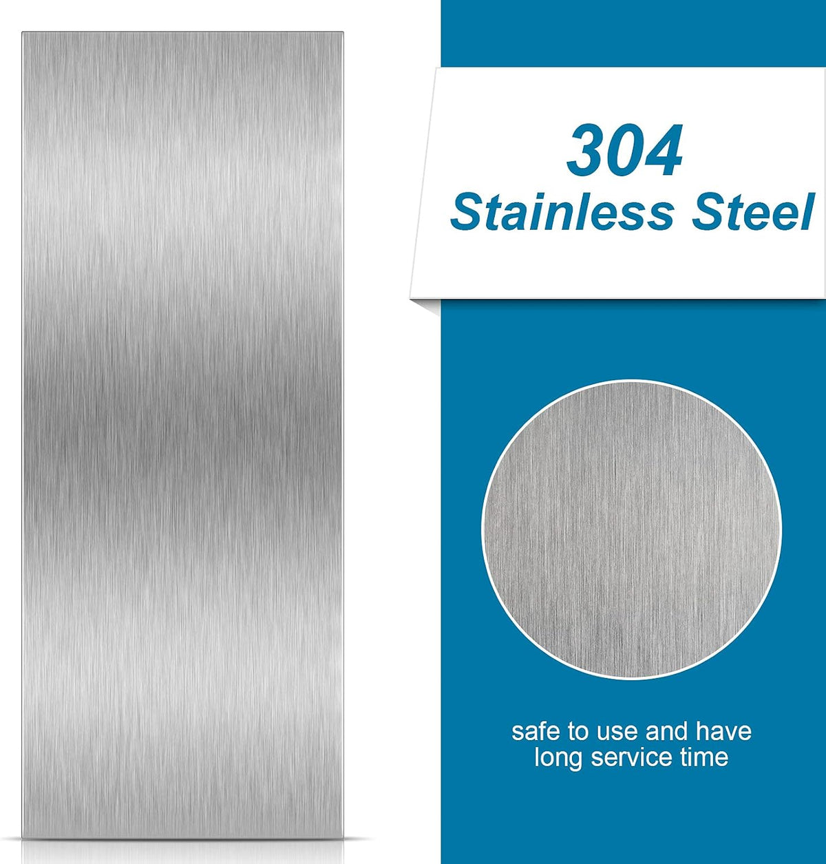 10 Inch Stainless Steel Cake Scraper Double Sided Metal Smoother
