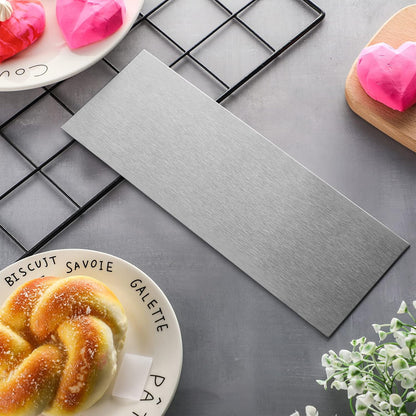 10 Inch Stainless Steel Cake Scraper Double Sided Metal Smoother