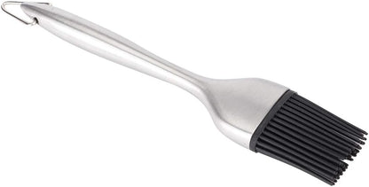 Basting Brush, Grilling BBQ Baking, Pastry and Oil, 8 Inch Stainless Steel Handle Brushes with Back up Silicone Brush Heads for Kitchen Cooking & Marinating, Dishwasher