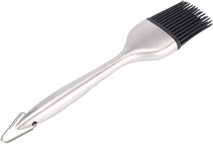 Basting Brush, Grilling BBQ Baking, Pastry and Oil, 8 Inch Stainless Steel Handle Brushes with Back up Silicone Brush Heads for Kitchen Cooking & Marinating, Dishwasher