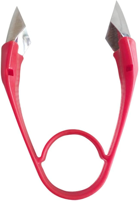 Stainless Steel Strawberry Huller and Core Remover Tool Easy to Use Kitchen Gadget for Removing Stems from Strawberries Tomatoes and Cherries Bright Red Design