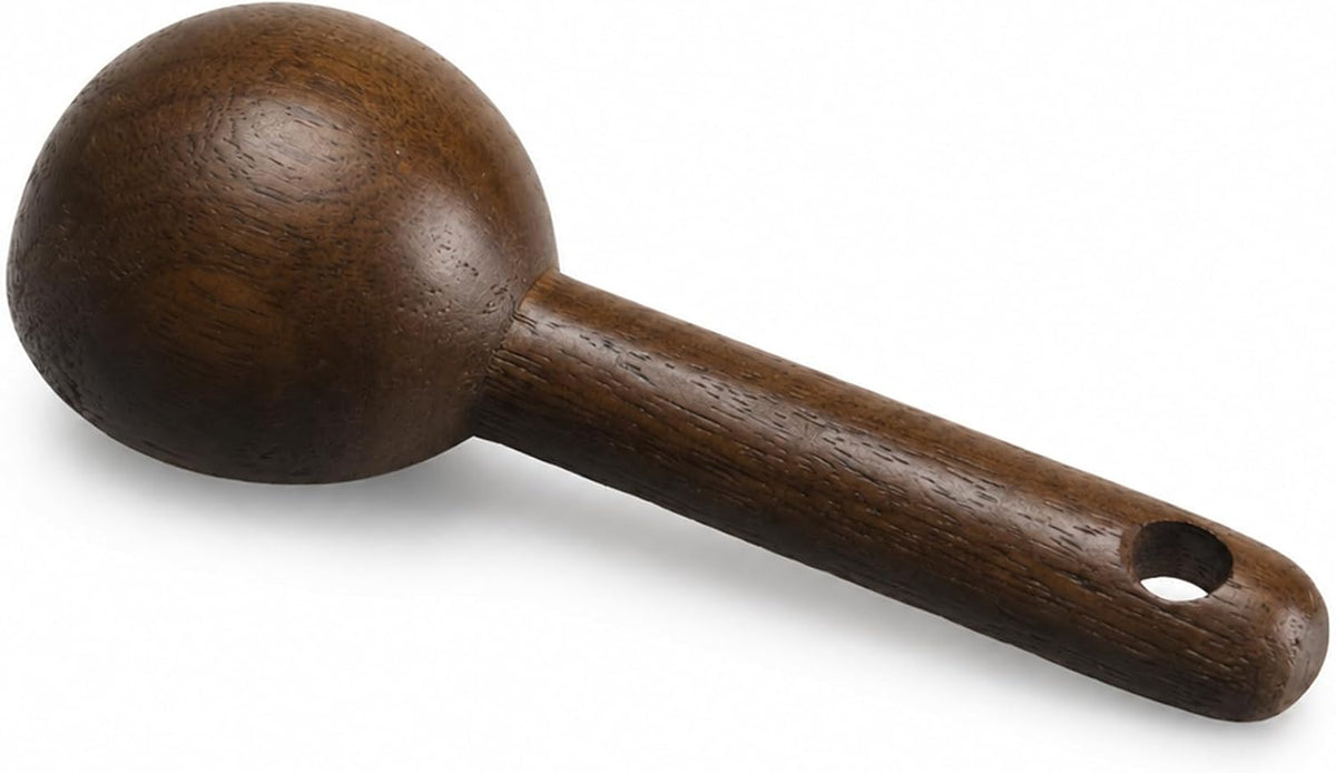 Wooden Coffee Spoon in Walnut, Coffee Scoop Measuring for Coffee Beans, Whole Beans Ground Beans or Tea, Home Kitchen Accessories, Coffee Scoop - 1 Pack, 15ml
