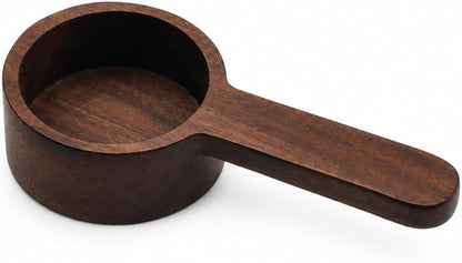Wooden Coffee Spoon in Walnut, Coffee Scoop Measuring for Coffee Beans, Whole Beans Ground Beans or Tea, Home Kitchen Accessories, Coffee Scoop - 1 Pack, 15ml