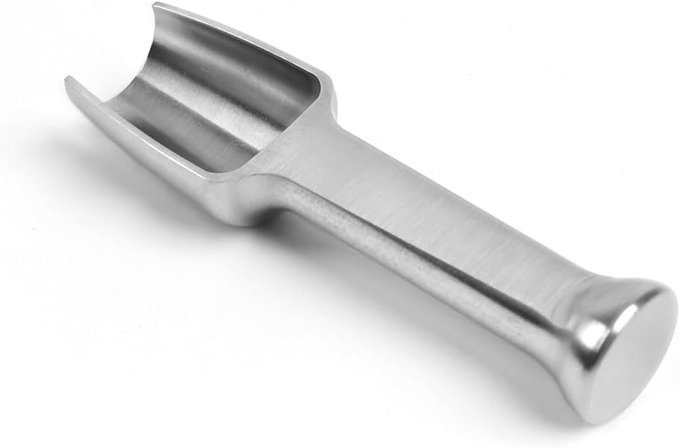 Mini SS304 stainless steel scoop with tamp tool,0.1 gram capacity 1.79 inch spoon for multi-purpose use sugar salt powder spices dishwashers safe for kitchen laboratory