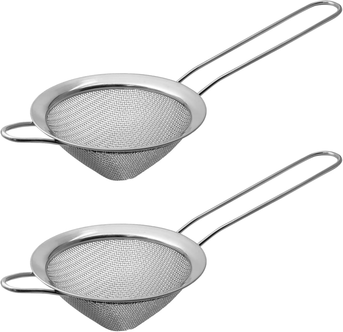 2 Pcs 8.5 cm/3.3 Inch Fine Mesh Strainer, Small