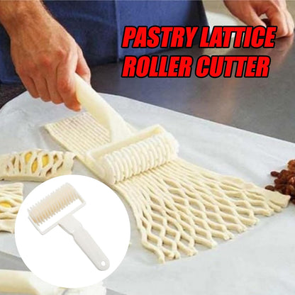 Pastry Lattice Roller Cutter 4.7 Inch Lattice Roller Tool for Dought Cookie Pie Pizza Bread