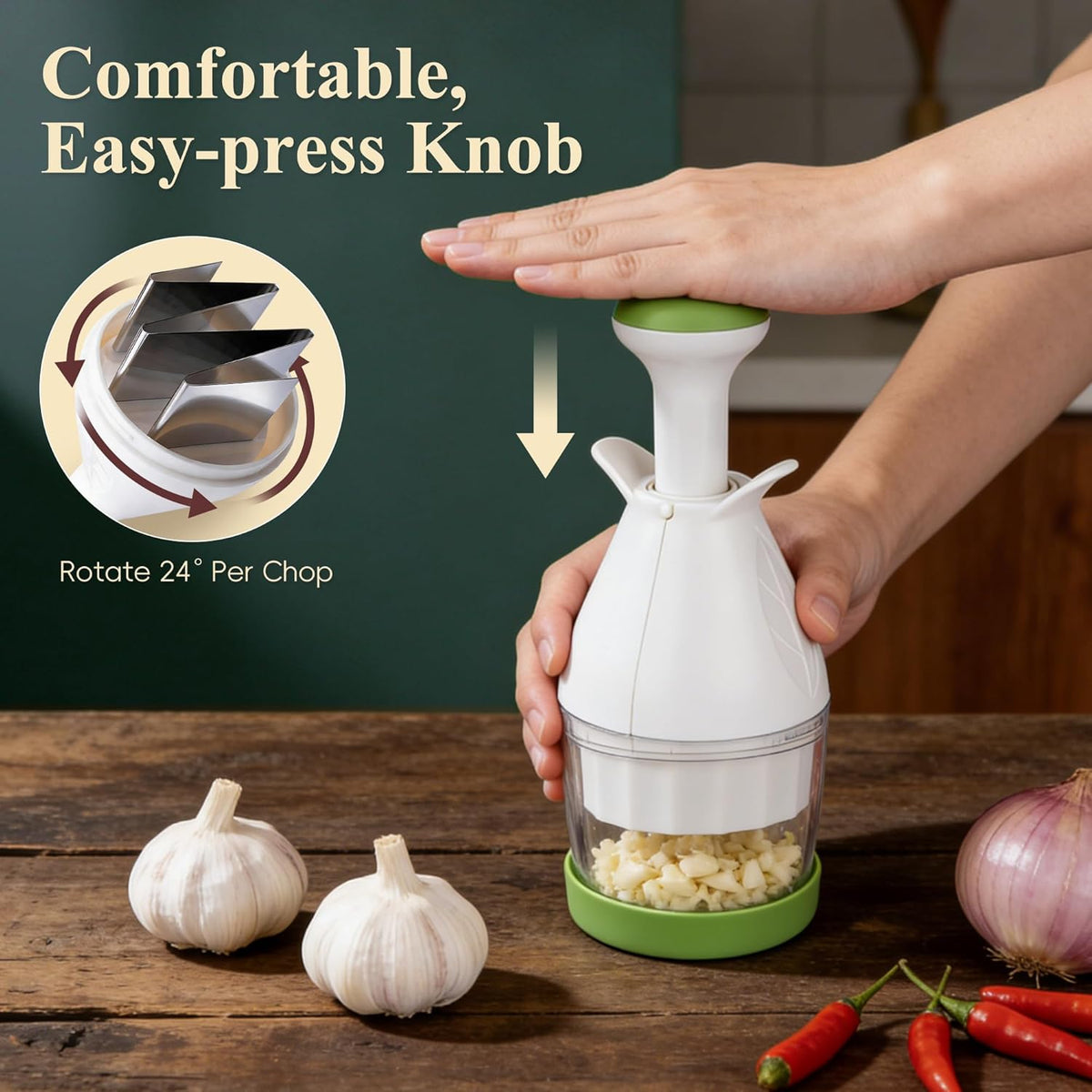 Vegetable Chopper, Manual Food Chopper
