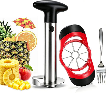 Pineapple Corer and Slicer,Stainless Steel Pineapple Cutter Tool