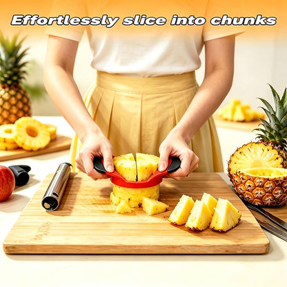 Pineapple Corer and Slicer,Stainless Steel Pineapple Cutter Tool
