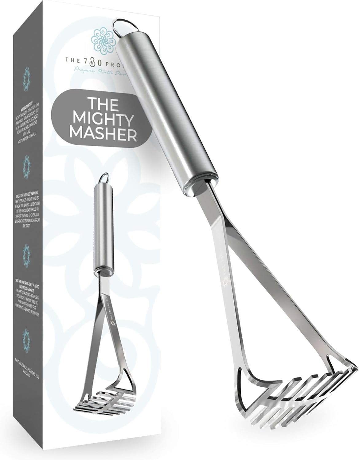 Mighty Masher, Baby Food Masher, Stainless Steel Smasher