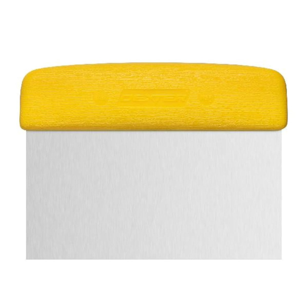 S196Y Sani-Safe 17303Y Dough Cutter/Scraper, 6" x 3" Stainless Steel Blade with Textured Yellow Polypropylene Handle, Bakery and Pastry Dough Scraper, NSF, Made in USA
