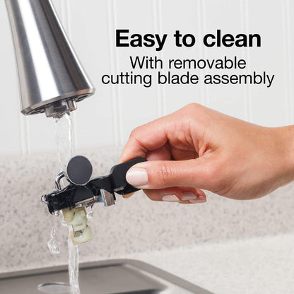 SureCut Electric Automatic Can Opener for Kitchen with Stainless Steel Blade, Twist-off Easy-Clean Lever, Cord Storage, Extra Tall, Silver (75225)