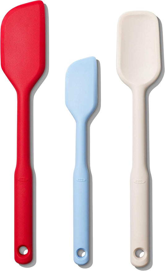 Good Grips 3 Piece Silicone Spatula Set, One Size, Multi, Multicolor