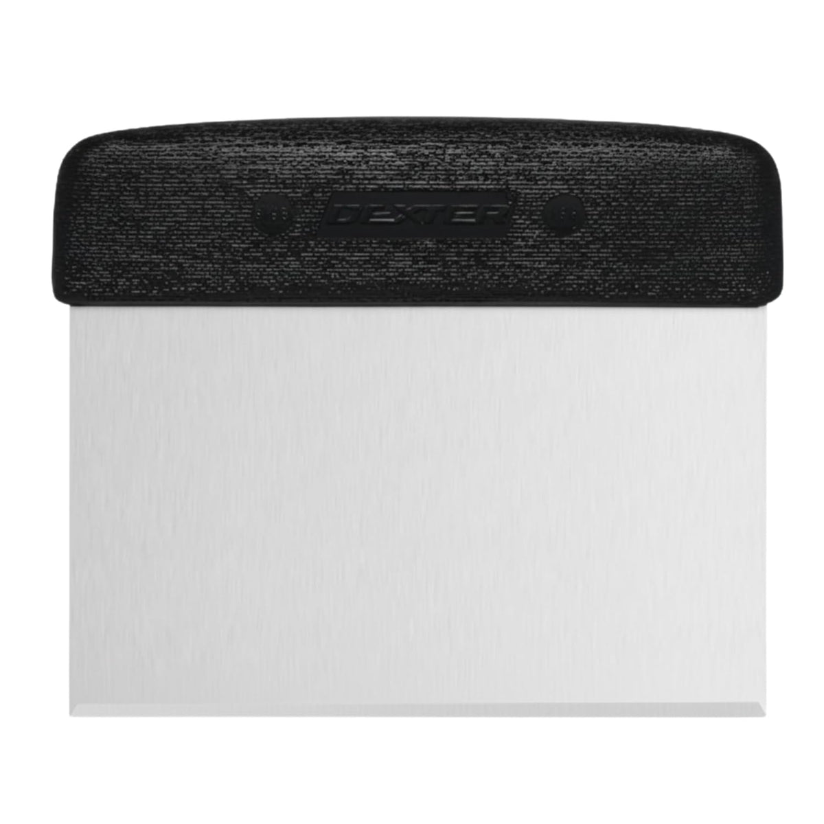 6” x 3” Dough Cutter/Scraper – S196B, Stainless Steel Blade with Black Textured Handle, Sani-Safe Series, NSF Certified, Made in USA