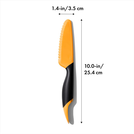 Good Grips Mango Slicer with Scoop,Orange 1 x 1.5 x 7"