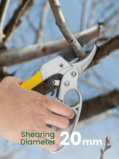 3 Packs 6.5 Inch Pruning Shears Gardening Hand Pruning Snips Gardening Scissors with Straight Stainless Steel Precision Blades